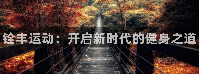 意昂4娱乐网站：铨丰运动：开启新时代的健身之道