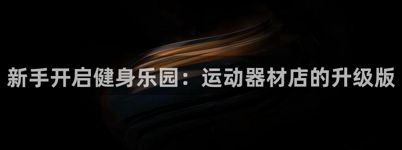 意昂4神州：新手开启健身乐园：运动器材店的升级版