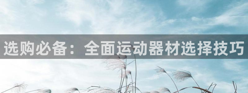 意昂体育4平台注册流程图：选购必备：全面运动器材选择
