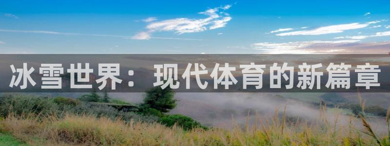 意昂体育4平台是正规平台吗：冰雪世界：现代体育的新篇