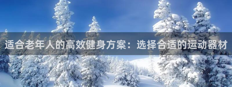 意昂4代理：适合老年人的高效健身方案：选择合适的运动器材