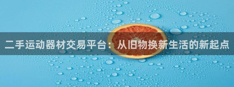 意昂体育4是干嘛的公司：二手运动器材交易平台：从旧物换新生活