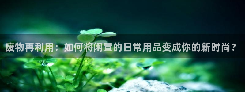 意昂体育4招商电话地址是多少:废物再利用:如何将闲置的日常用
